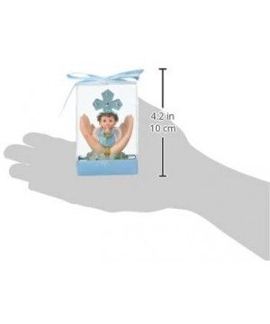 Religious Keepsake - Set of 12"Boy" Baby on Palm Wearing Color Clothes Praying Favors - Blue - CR11JJBWF7T $18.96 Favors