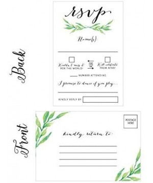 50 Floral RSVP Cards- RSVP Postcards No Envelopes Needed- Response Card- Blank RSVP Reply- RSVP for Wedding- Rehearsal Dinner...