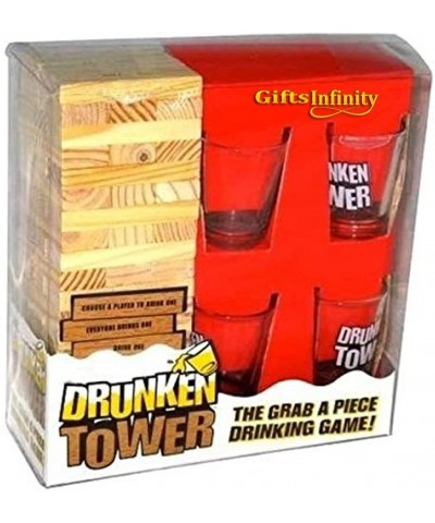 Entertaining Party Drinking Game - Wood - C412KHUKUWH $12.14 Party Games & Activities