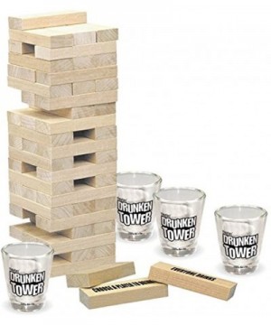 Entertaining Party Drinking Game - Wood - C412KHUKUWH $12.14 Party Games & Activities