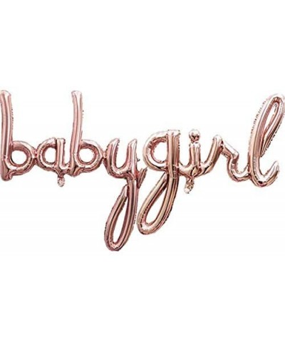 Shining Rose Gold Baby Girl Balloon-Ballloon Garland for Baby Shower Decorations for Girl- Baby Girl Letter Balloons- Girl Ge...