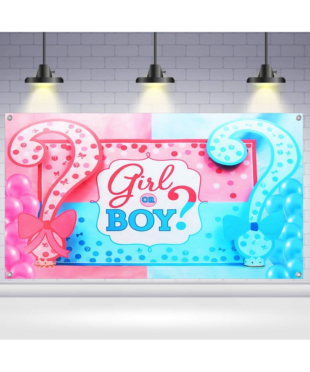 Gender Reveal Decorations Banner Pink and Blue - Large- 72x40 Inches - Gender Reveal Banner - Gender Reveal Backdrop for Boy ...