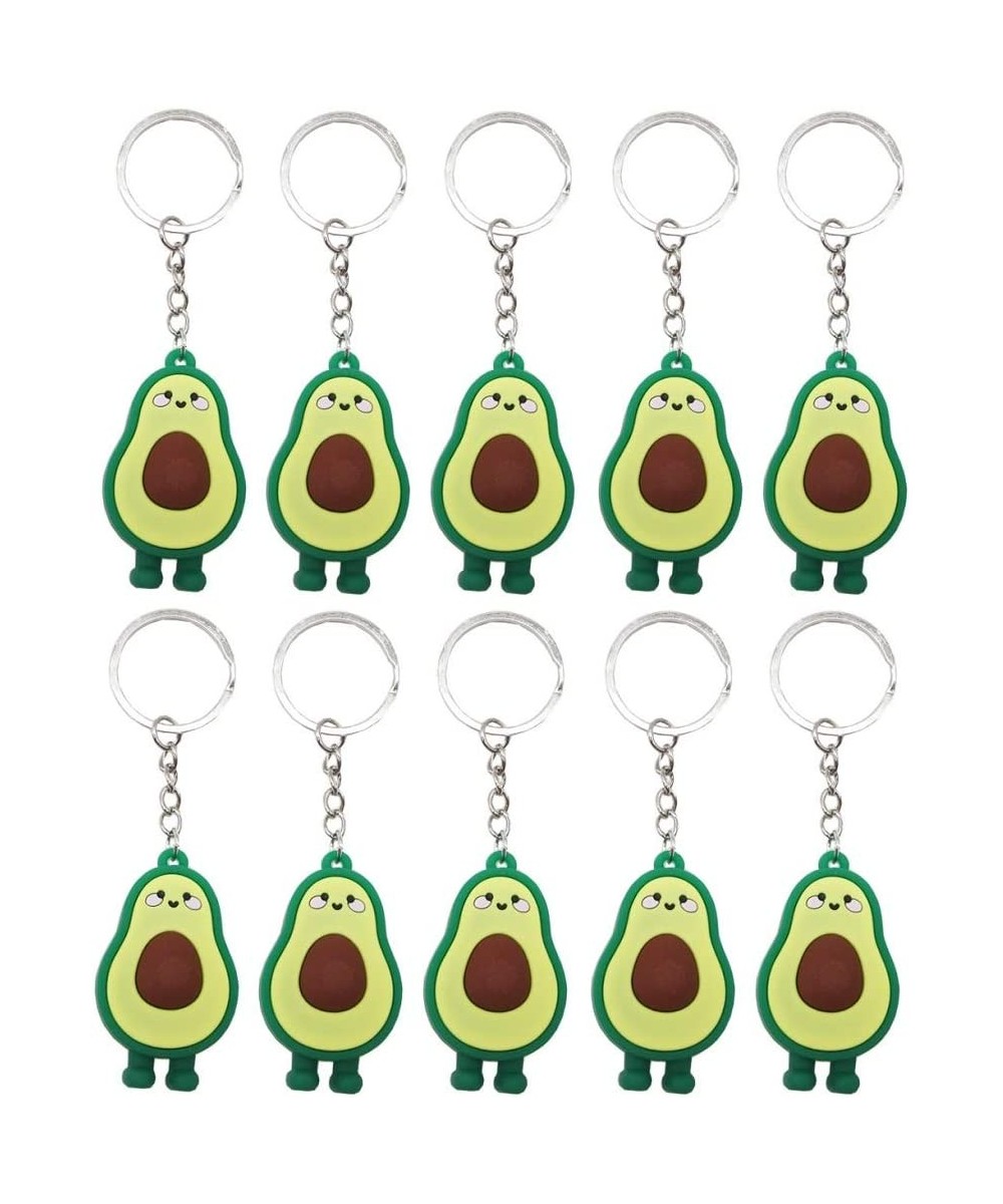 Avocado Keychains 10Pcs PVC Cute Avocado Keychain for Fruit Theme Party Favors Favors Pendant Kids Birthday Party Supplies Sc...