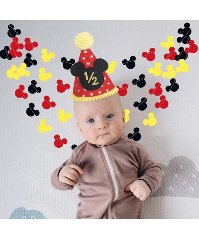 Mickey Mouse Garland - Paper Garland - Party Supplies - Club House Inspiration - Mickey Head Garland - Tricolor Mickey Head G...