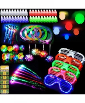 88 PCS LED Light Up Toys Party Favors Glow in the Dark Party Supplies for Kids/Adults with 40 Finger Lights- 10 Jelly Rings- ...