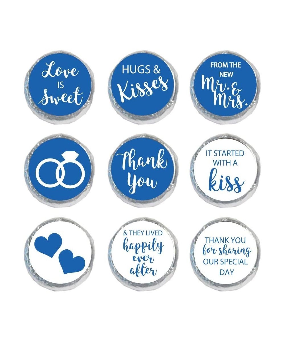 Mini Candy Stickers Wedding Favors Set of 324 (Royal Blue) - Royal Blue - CM18XOYGTYN $8.96 Favors
