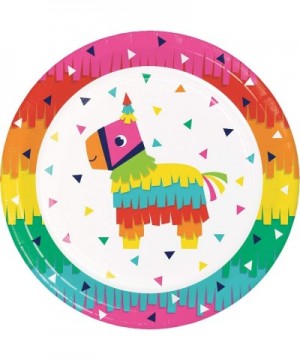 Fiesta Fun Paper Plates- 8 ct - C218QXZW87K $5.62 Piñatas