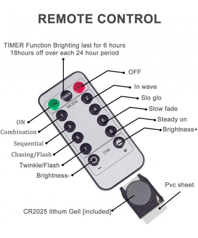 Window Curtain Lights- 8 Lighting Modes- Fairy String Lights- Remote Control USB Powered Waterproof Icicle Lights With Timer-...