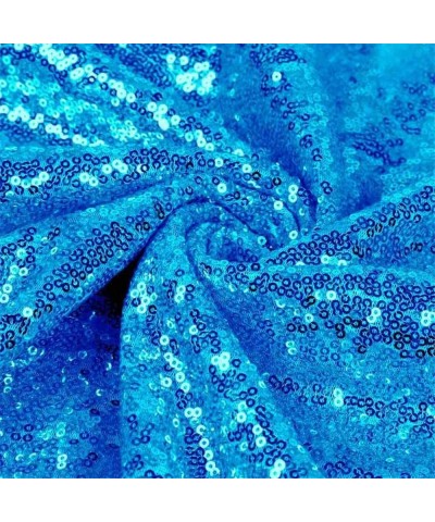 60x102Inch Rectangular Sequin Tablecloth Sparkly for Wedding Party Christmas Day Aqua Blue - Aqua Blue - CP18T70AGTT $15.37 T...