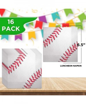 Baseball Party Bundle - Luncheon & Beverage Napkins- Dinner & Dessert Plates- Table Cover- Cups - Great for Interactive Sport...