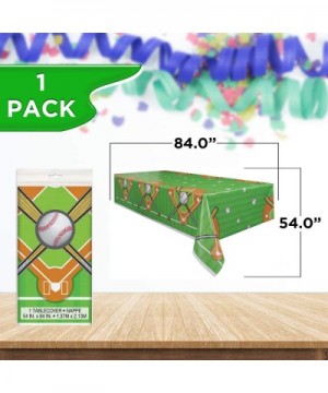 Baseball Party Bundle - Luncheon & Beverage Napkins- Dinner & Dessert Plates- Table Cover- Cups - Great for Interactive Sport...