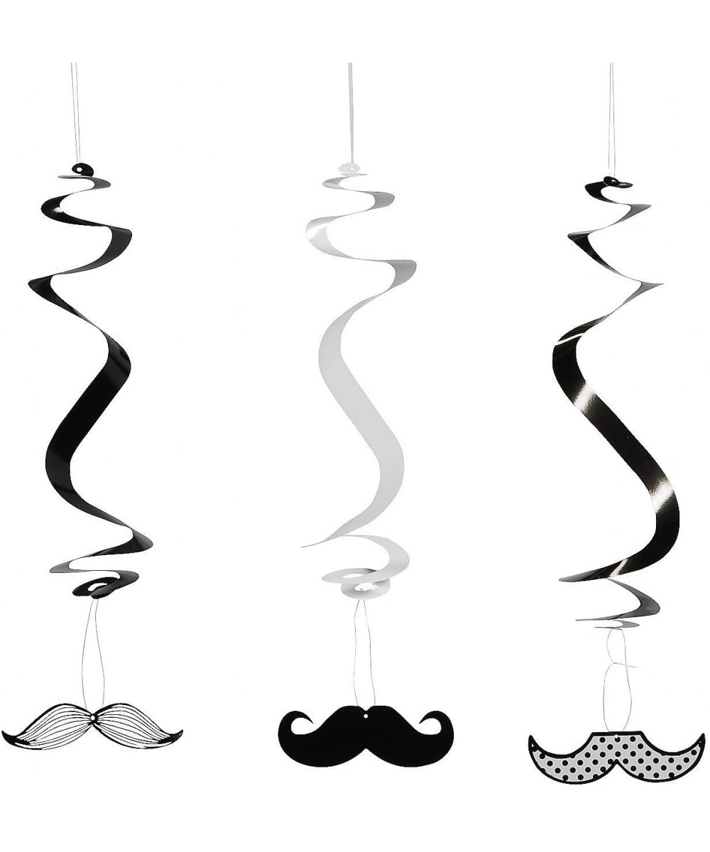 Mustache Hanging Swirls for Party - Party Decor - Hanging Decor - Spirals & Swirls - Party - 12 Pieces - CN11BPPAXIJ $7.85 Pa...