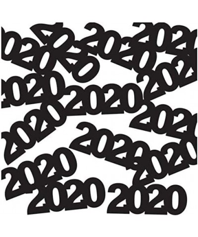 2020 Graduation Decorations - 2020 Dizzy Danglers - 2020 Black Confetti - 2020 Gold Silver and Black Paper Favor Glasses - Gr...