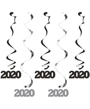 2020 Graduation Decorations - 2020 Dizzy Danglers - 2020 Black Confetti - 2020 Gold Silver and Black Paper Favor Glasses - Gr...