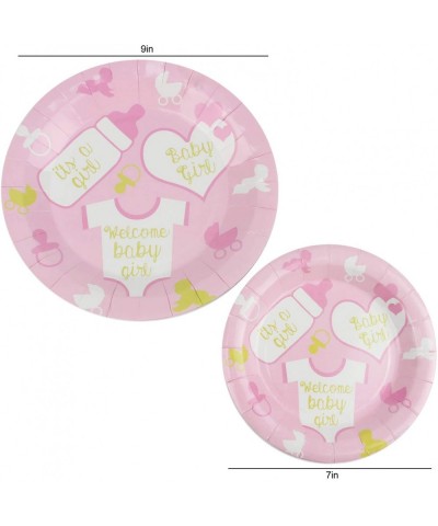 82 Piece Girl Baby Shower Party Set Including Banner- Plates- Cups- Napkins- Tablecloth- Serves 20 - CQ18NQXMA2R $9.93 Party ...