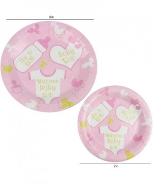 82 Piece Girl Baby Shower Party Set Including Banner- Plates- Cups- Napkins- Tablecloth- Serves 20 - CQ18NQXMA2R $9.93 Party ...