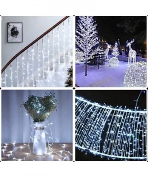 LED String Lights Fairy String Lights Fairy Lights 8 Modes 200 LED 66ft String Lights Transparent Wire Waterproof Romantic Li...