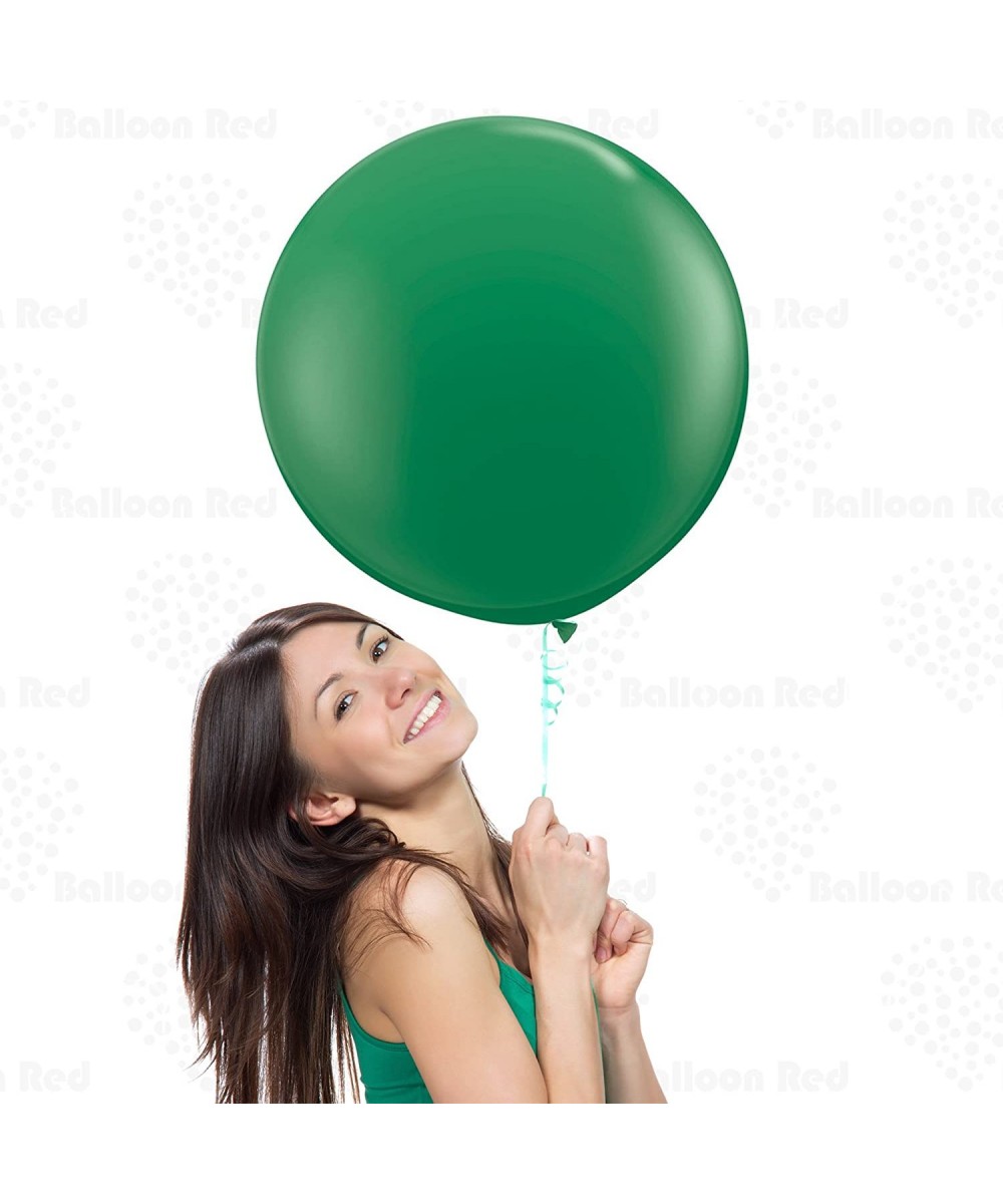 Green 18 Inch Round Giant Latex Balloons 3 Pack Large Thickened Extra Strong Jumbo Big for Baby Shower Garland Wedding Photo ...