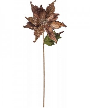 Poinsettia Spray- 20"- Chocolate - CZ18A6R8RCW $38.32 Swags