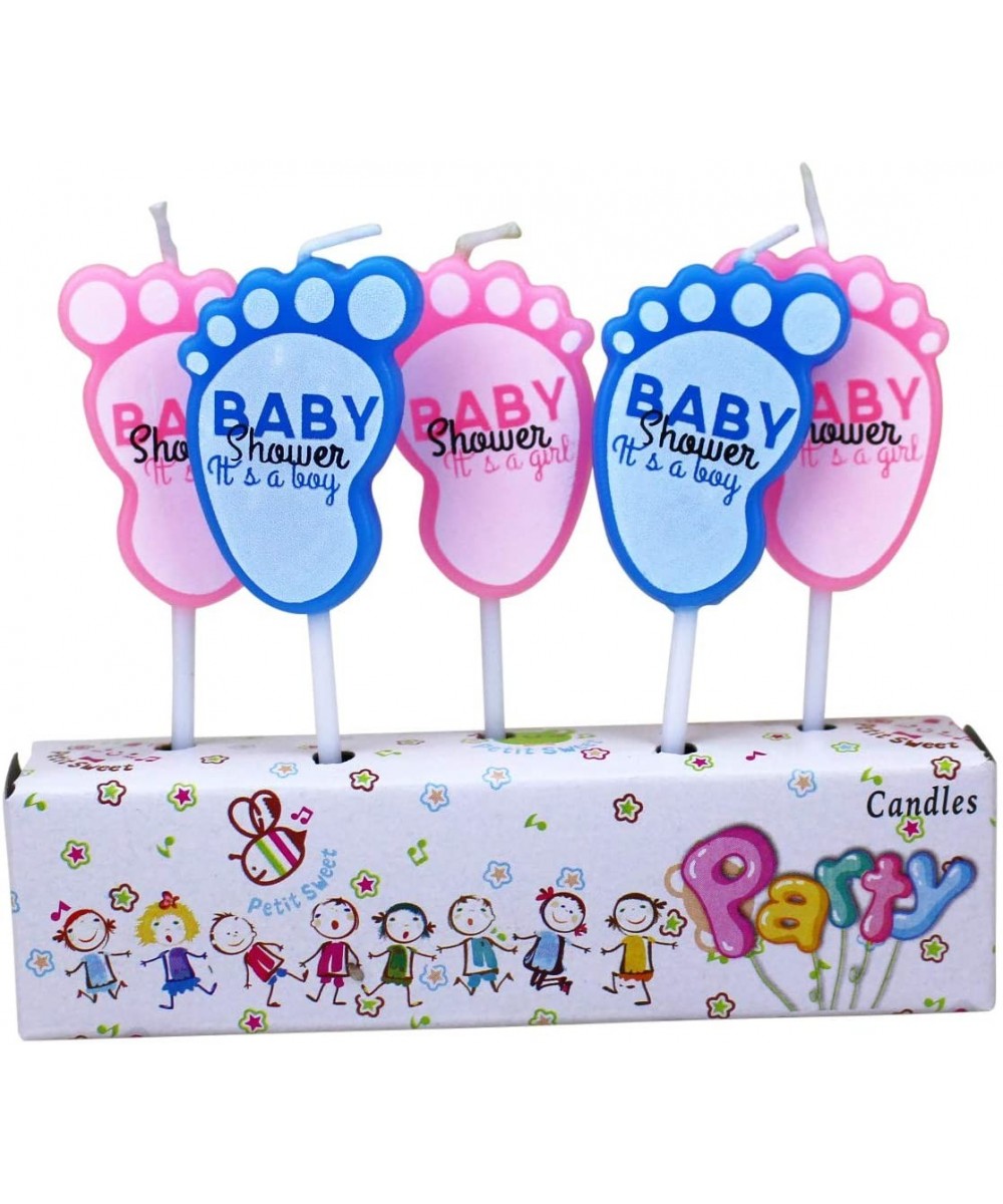 Twinkle Unlimited Birthday Cake Party Candle Set for Kids and Adults - Baby Feet Gender Reveal Party - Baby Feet Gender Revea...
