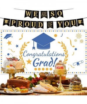 2020 Graduation Decorations Banner Graduation Party Supplies We are So Proud of You Banner Congratulations Grad Backdrop(Silv...