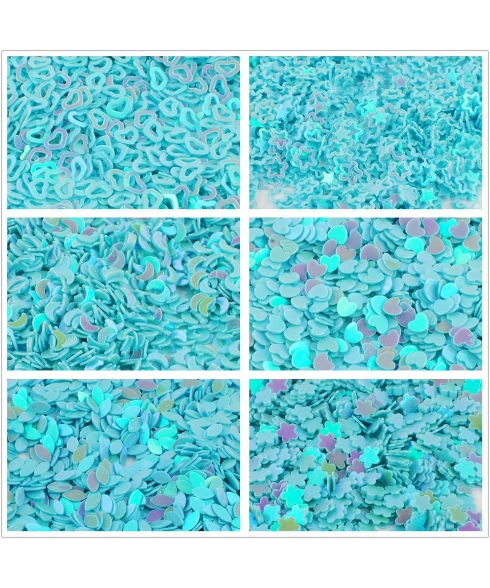 300g/10.5 Oz 6 Patterns Dazzling Decoration Confetti Iridescent Giltter Sequins Sangle Slice Art Make up Nail Art Stickers fo...