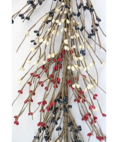 Primitive Pip Berry Garland - Red- White and Blue - C118IEUL2G4 $16.15 Garlands