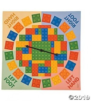 Color Blocks Bend Game with Spinner ( 5 ft. x 6 ft pad) Brick Party Game - CT128K16X8P $12.94 Party Games & Activities