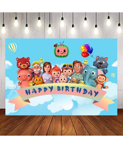 Cartoon Cocomelon Backdrop for Birthday Party Background Baby Shower Photo Vinyl Children's Parties Decorations Supplier Back...