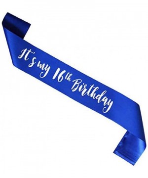 Birthday Sash It's My 10th 12th 13th 15th 16th 17th 18th 19th Birthday Sash BS10 (16th) - 16th - CT193I2QKEU $6.21 Favors