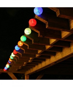Solar LED Lanterns String Lights- 16.4Ft 5M 20 LED Waterproof Outdoor Decorative Stringed LED String Lights Lanterns for Part...