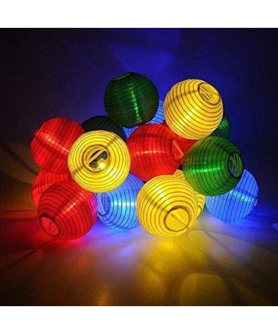 Solar LED Lanterns String Lights- 16.4Ft 5M 20 LED Waterproof Outdoor Decorative Stringed LED String Lights Lanterns for Part...