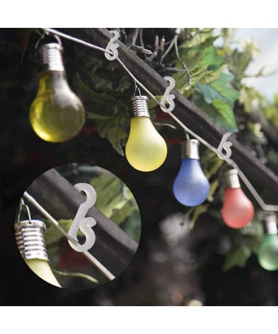 100 Pieces Christmas Light Clips Christmas Mini Gutter Hang Hooks S Clips Christmas Decorations Hang Hooks Christmas Gutter C...