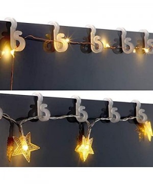 100 Pieces Christmas Light Clips Christmas Mini Gutter Hang Hooks S Clips Christmas Decorations Hang Hooks Christmas Gutter C...