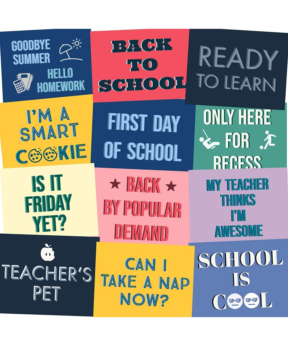 School Photo Booth Props Party Signs - Set of 12 (1st Day School) - 1st Day School - CY18W50GD4Q $19.43 Photobooth Props