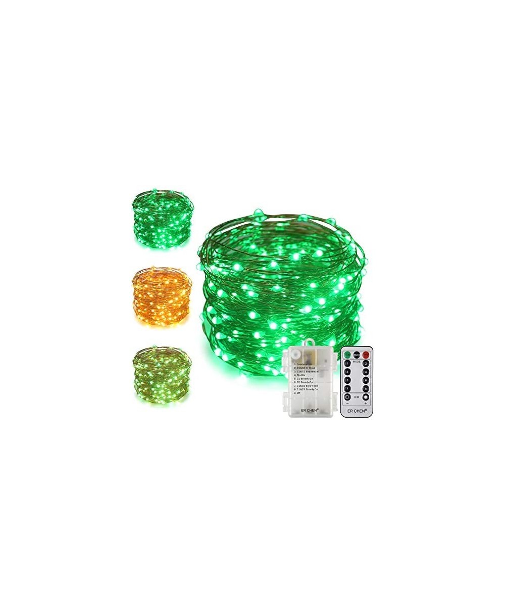 Battery Operated Dual-Color Led String Lights- 66FT 200 LEDs Color Changing Dimmable 8 Modes Copper Wire Fairy Lights with Re...
