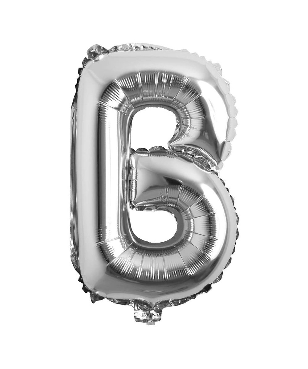 16" inch Single Silver Alphabet Letter Number Balloons Aluminum Hanging Foil Film Balloon Wedding Birthday Party Decoration B...