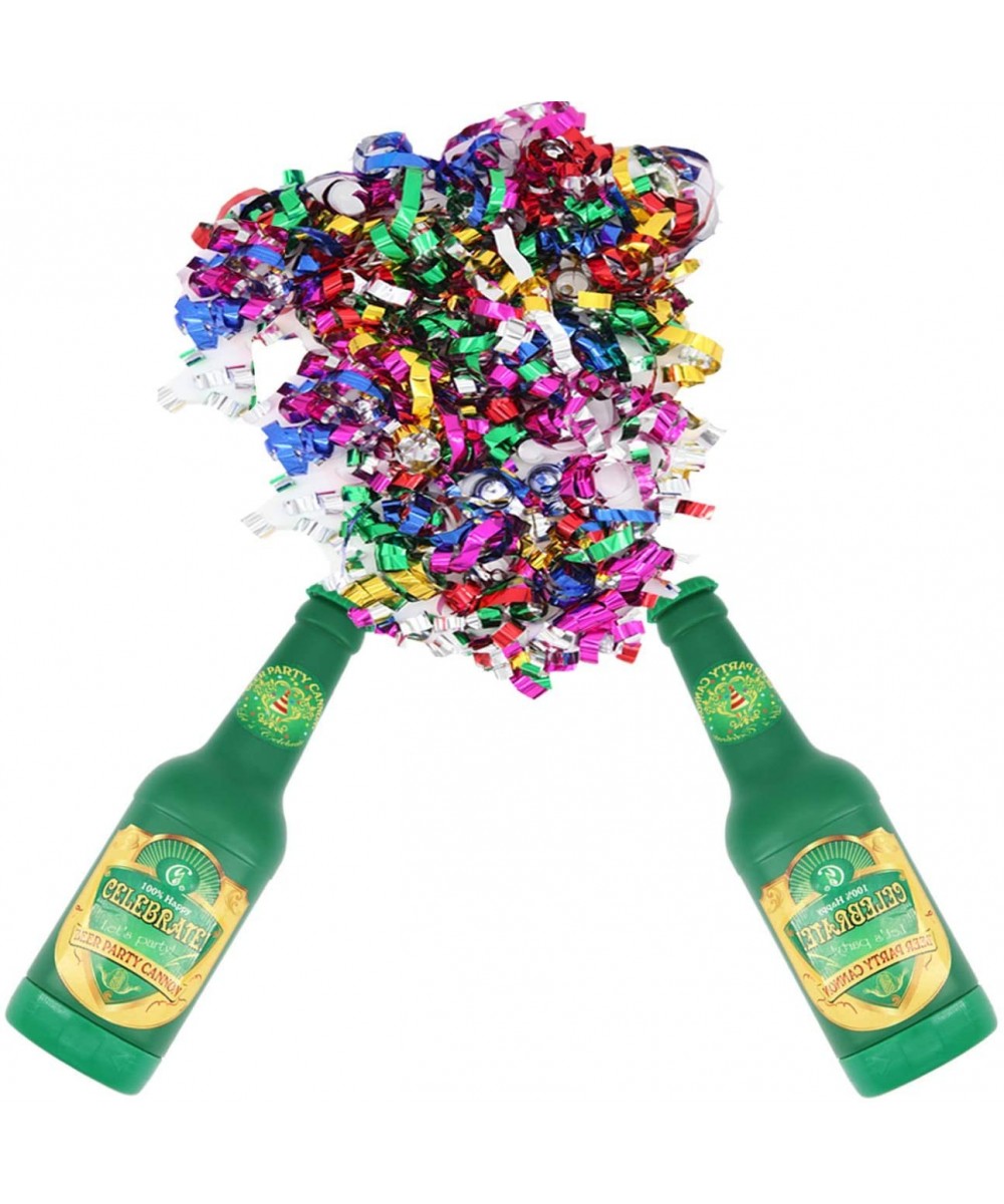 9inch Party Popper Confetti Cannon(Set of 2pcs)-Beer Bottle Shape-Perfect for Party Wedding Club Christmas Celebration - CR19...