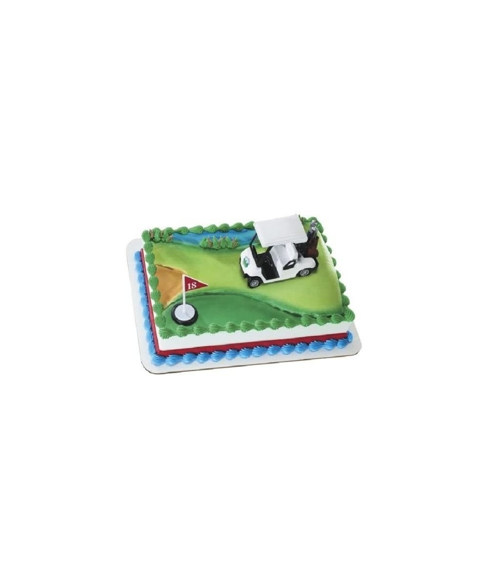 GOLF Cart Golfer Golfing Cake Decoration Cake Party Topper Hole in One PGA Kit W - CQ12GUYPKID $12.89 Cake & Cupcake Toppers