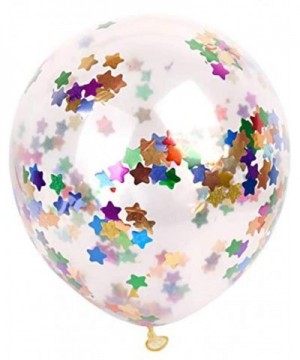 20 Pcs Five-Star Confetti Balloons- 12 Inches Party Balloons with Five-Star Paper Confetti Dots for Party Wedding Decorations...