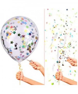 20 Pcs Five-Star Confetti Balloons- 12 Inches Party Balloons with Five-Star Paper Confetti Dots for Party Wedding Decorations...