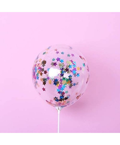 20 Pcs Five-Star Confetti Balloons- 12 Inches Party Balloons with Five-Star Paper Confetti Dots for Party Wedding Decorations...