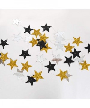 Glitter Gold and Black Star Garland kit for Party Decoration Silver Hanging Twinkle Bunting Banner/Streamers/Backdrop/Backgro...