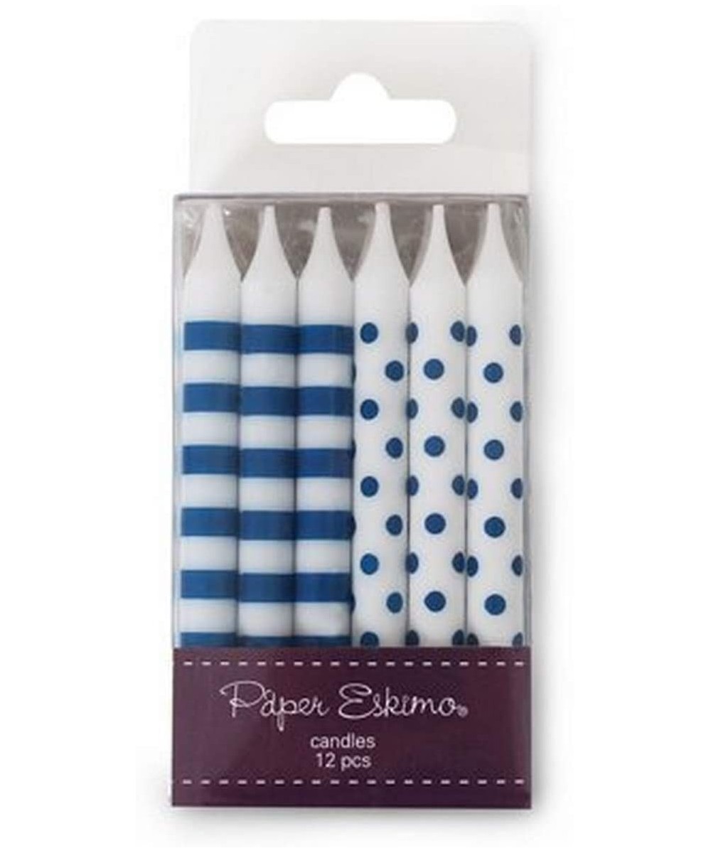 12-Pack Party Candles- Navy Blue - Navy Blue - C811HNGM7CZ $20.12 Cake Decorating Supplies