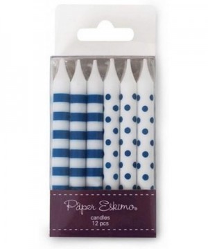 12-Pack Party Candles- Navy Blue - Navy Blue - C811HNGM7CZ $20.12 Cake Decorating Supplies