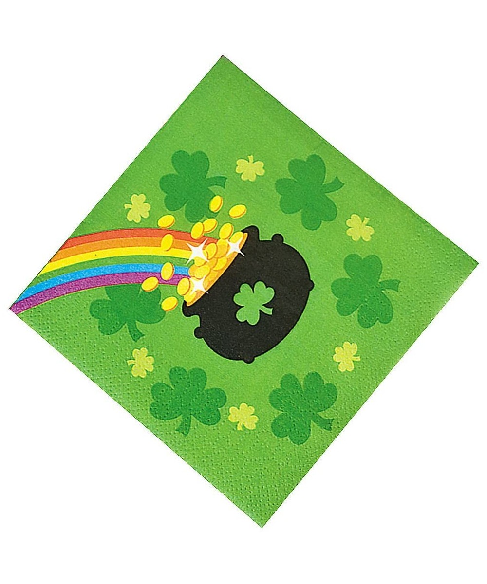 St Pat's Rainbow Bev Napkins for St. Patrick's Day - Party Supplies - Print Tableware - Print Napkins - St. Patrick's Day - 1...