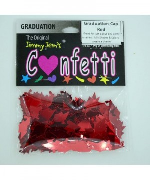 Confetti Grad Cap Red - Retail Pack 8409 QS0 - CZ18CHWZT9Z $5.34 Confetti