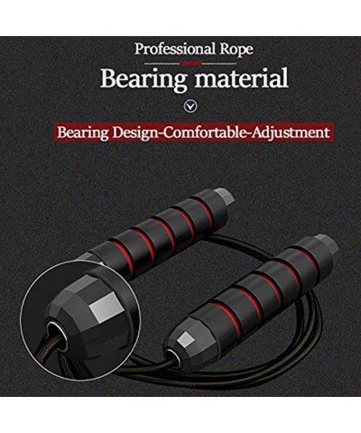 2pcs Skipping Rope Tangle-Free Ball Bearings Rapid Speed Jump Rope Cable Aerobic Exercise Endurance Training Fitness Gym Memo...