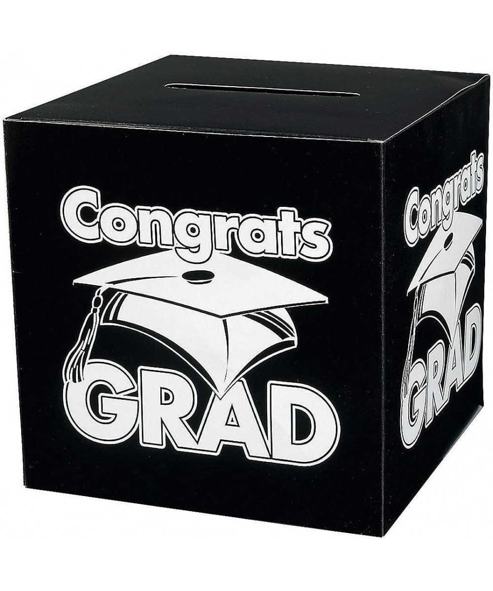 Congrats Grad Black Card Box for Graduation - Party Supplies - Containers & Boxes - Paper Boxes - Graduation - 1 Piece - CC11...