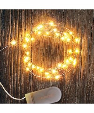 6PCS 7Feet Starry String Lights-Fairy Lights Battery Operated with 20 Micro LEDs On Copper Wire. 2pcs CR2032(Incl)- Works for...